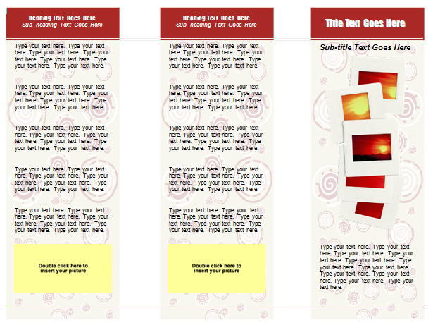 3 Fold Brochure Template For Word