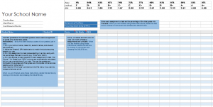 Student Grading Sheet Template