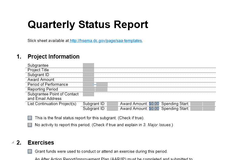 Project Performance Report Template from www.bluelayouts.org