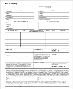 bill of lading template 01