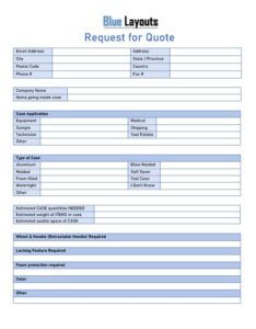 request for quotation template 06