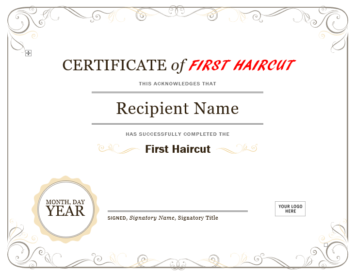 my-first-haircut-certificate-free-printable