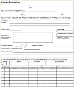11 Free Cheque Requisition Templates - Blue Layouts