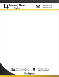 Sample Letterhead Template.