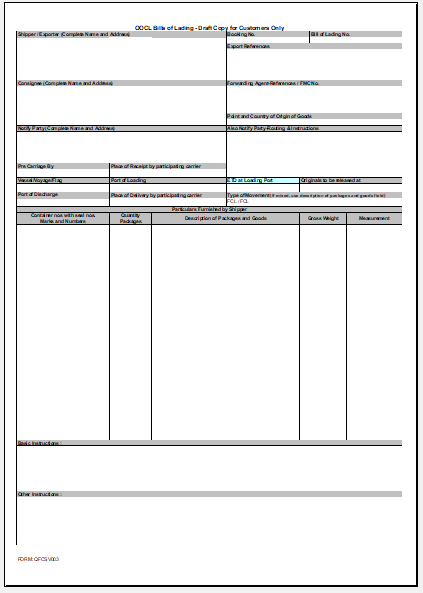 bill of lading template 08
