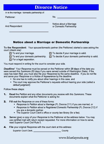 Divorce Papers Template 10
