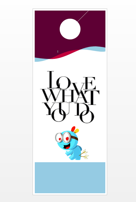 25+ Free Printable Door Hanger Templates - Blue Layouts