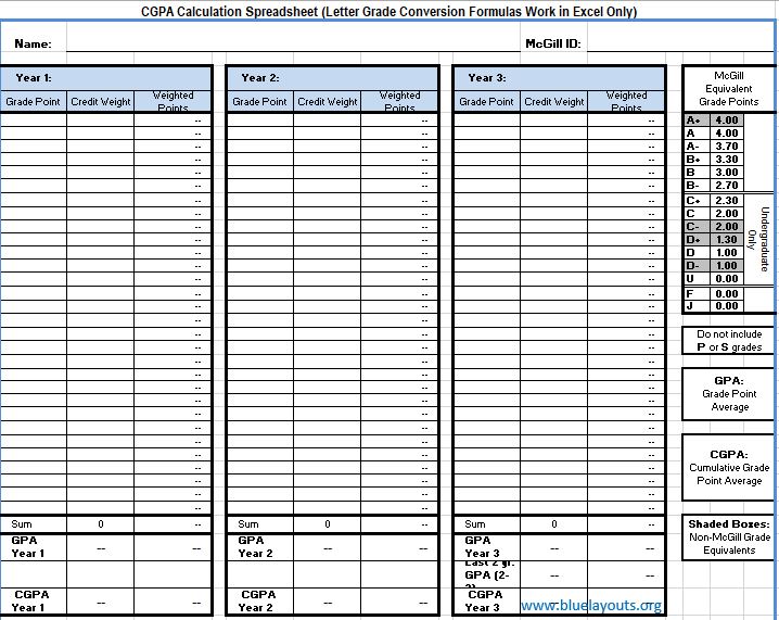 Grade Book template 06