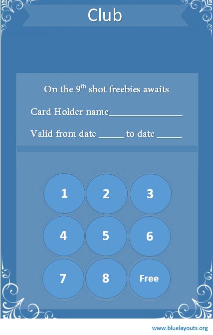 Punch Card Template 07