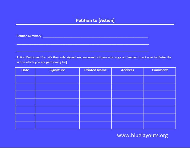 Petition template 02
