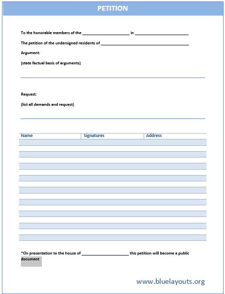 Petition template 05