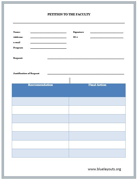 Petition template 10