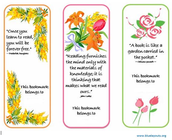 Bookmark Template 05