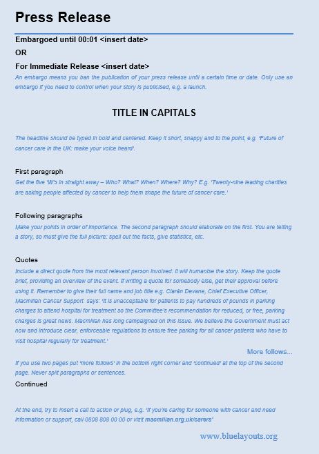 press release template 03
