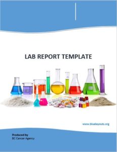 Free Lab Report Templates - Blue Layouts