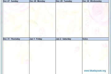 Calendar Templates Archives - Blue Layouts