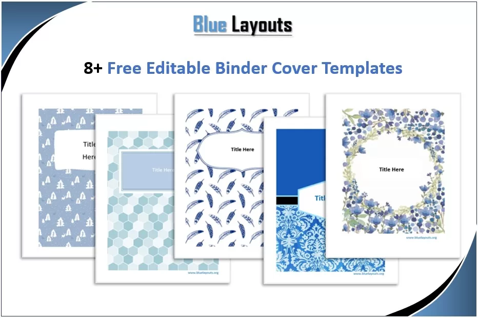 Free Editable Binder Cover Templates