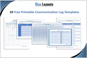 communication log template feature image