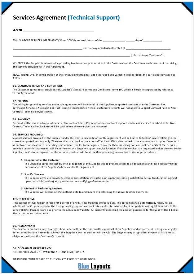 Service Agreement Template 02