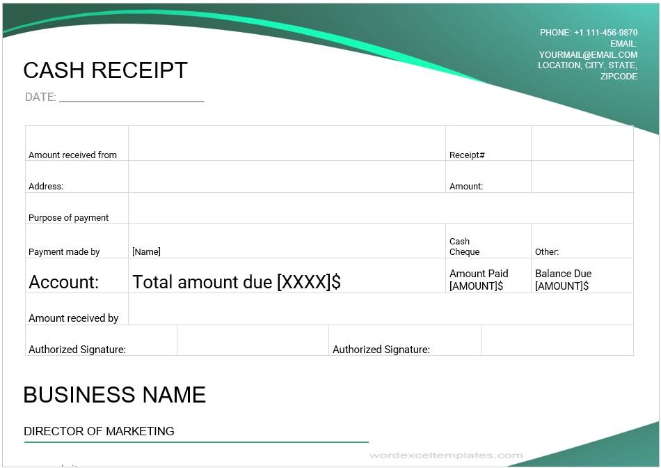 Cash Receipt – 04