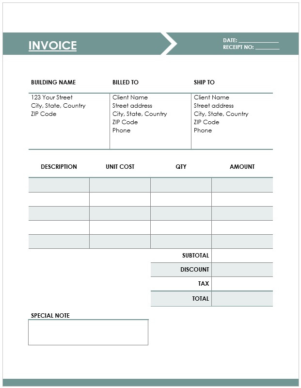 Payment Receipt Layout 01