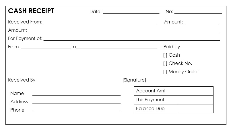 Payment Receipt Layout 07